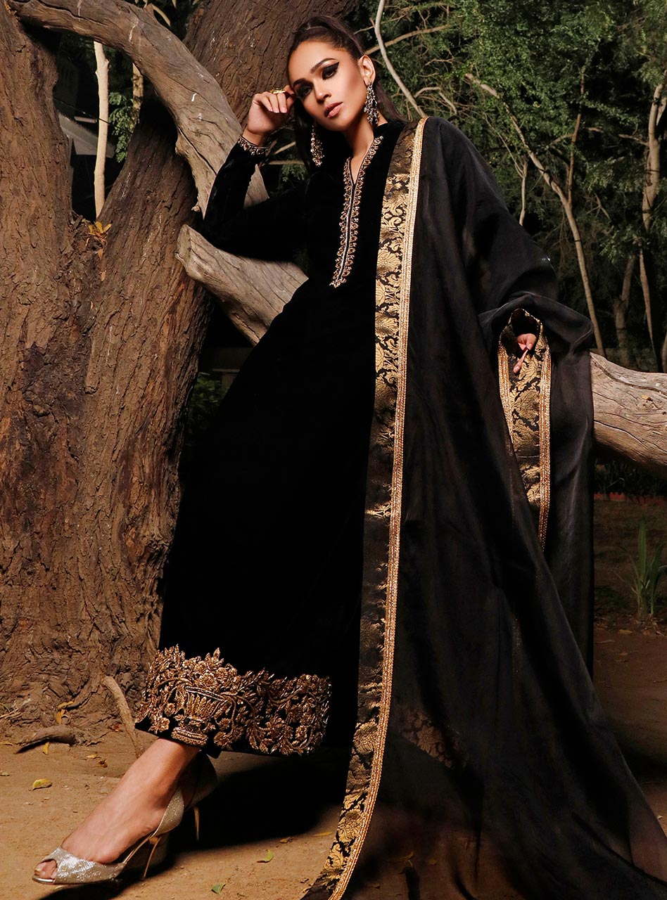 Zainab Chottani | Semi Formals | MYSTERIOUS SHADOW -  Zainab Chottani Formal - Original Designer Dress - House of Maryam