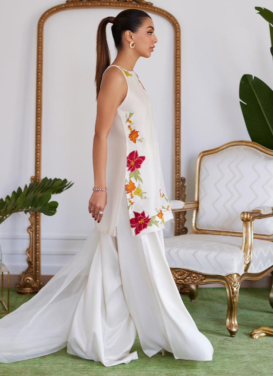 Farah Talib Aziz | Luna Eid Collection 24 | JULIET IVORY -  Farah Talib Aziz Luxury - Original Designer Dress - House of Maryam