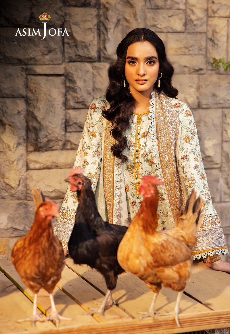 Asim Jofa | Prints Drop 2 |AJUBJ-52 -  Asim Jofa Ladies Clothes - Original Designer Dress - House of Maryam