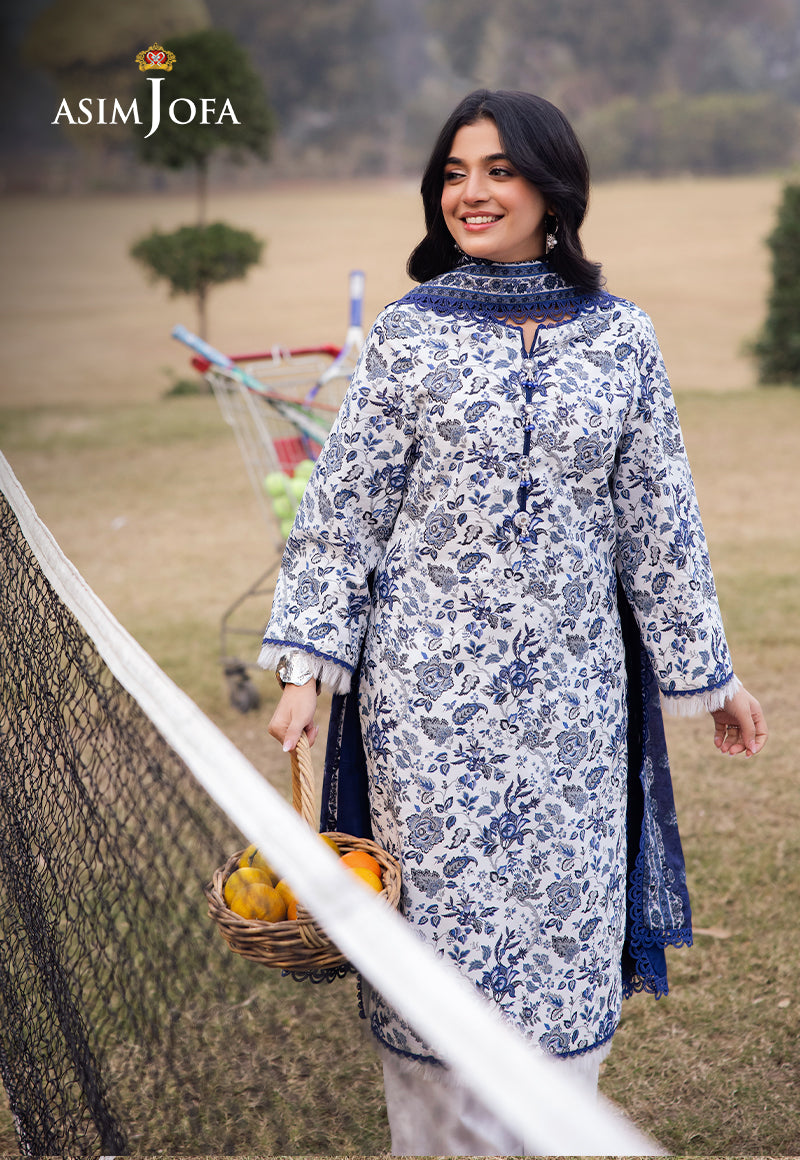 Asim Jofa | Prints Drop 2 | AJUBJ-35 -  Asim Jofa Ladies Clothes - Original Designer Dress - House of Maryam