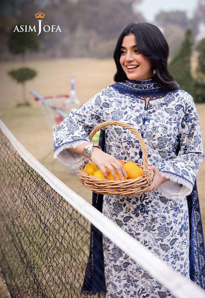 Asim Jofa | Prints Drop 2 | AJUBJ-35 -  Asim Jofa Ladies Clothes - Original Designer Dress - House of Maryam