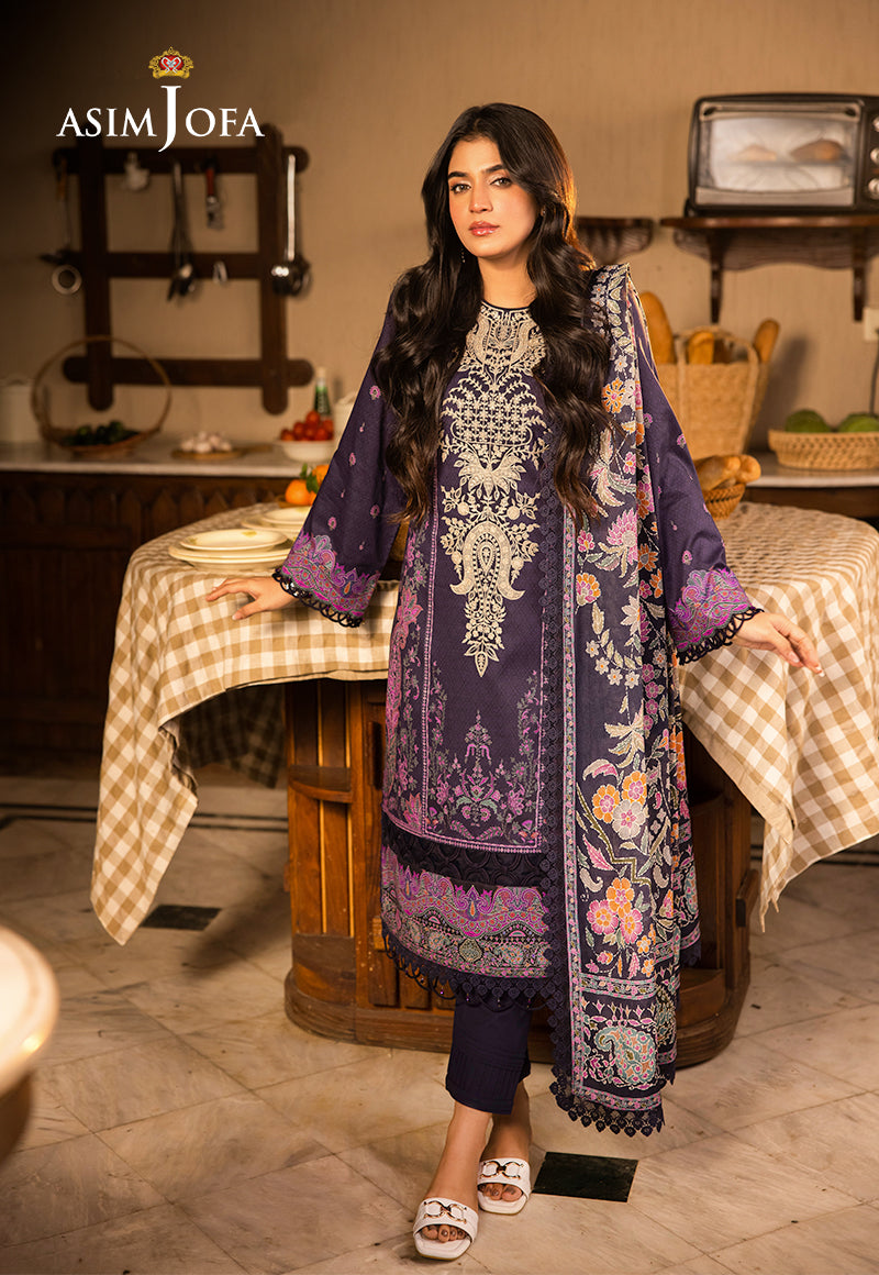 Asim Jofa | Prints Drop 2 | AJUBJ-07 -  Asim Jofa Ladies Clothes - Original Designer Dress - House of Maryam