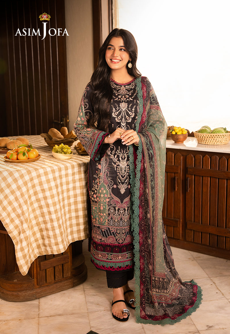 Asim Jofa | Prints Drop 2 | AJUBJ-03 -  Asim Jofa Ladies Clothes - Original Designer Dress - House of Maryam