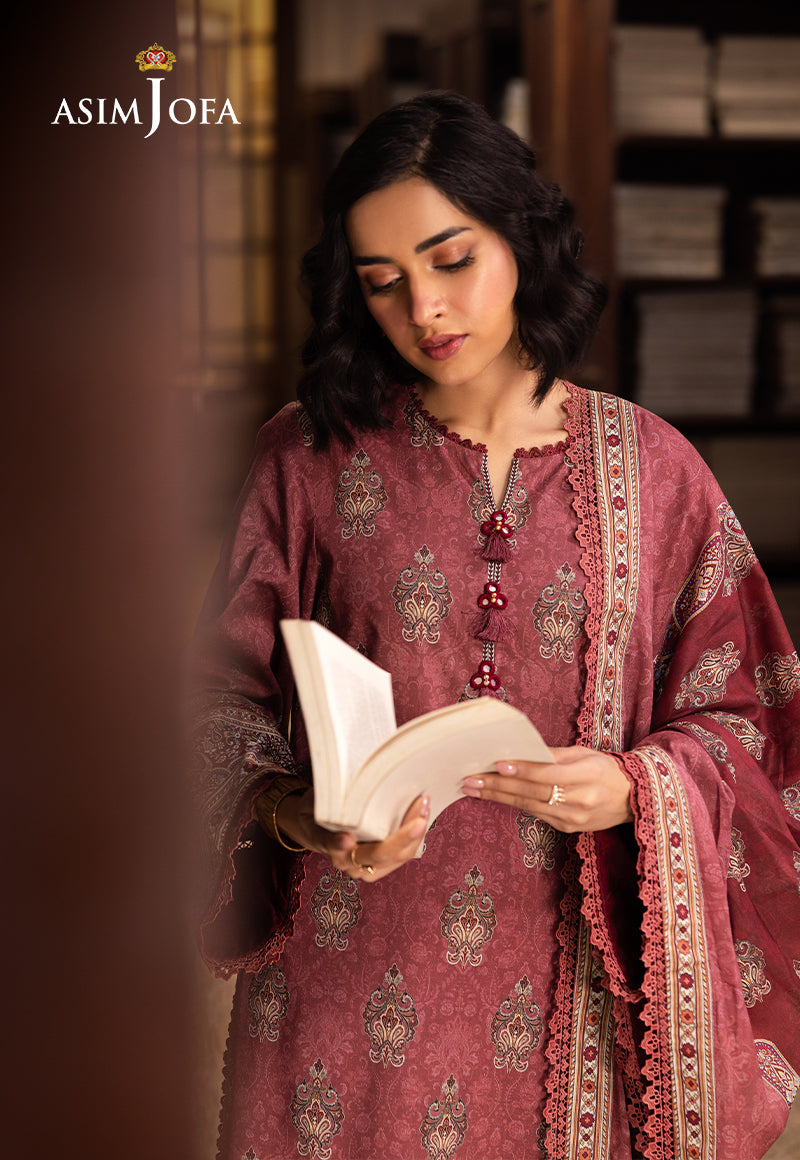 Asim Jofa | Prints Drop 2 | AJUBJ-43 -  Asim Jofa Ladies Clothes - Original Designer Dress - House of Maryam