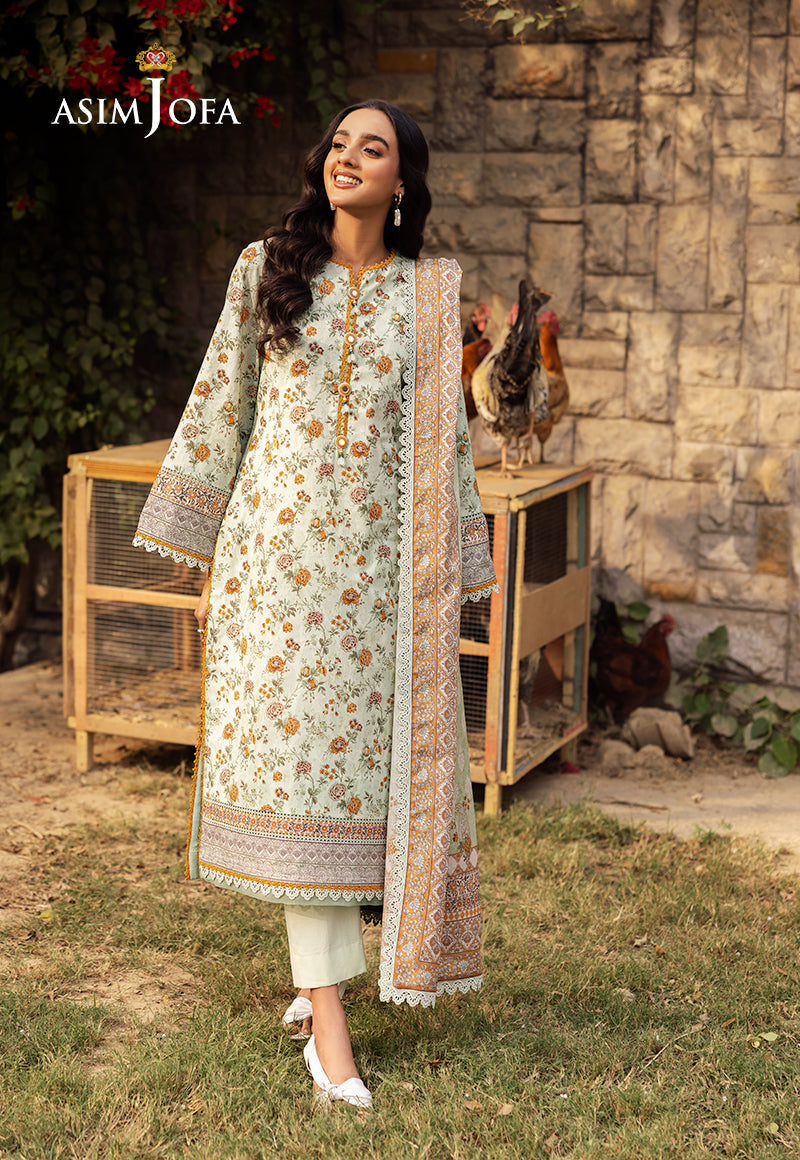 Asim Jofa | Prints Drop 2 |AJUBJ-52 -  Asim Jofa Ladies Clothes - Original Designer Dress - House of Maryam