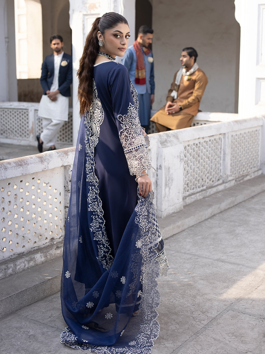 Mahnur | Mahrukh Luxury Lawn 24 | DUSK -  Mahnur Luxury - Original Designer Dress - House of Maryam