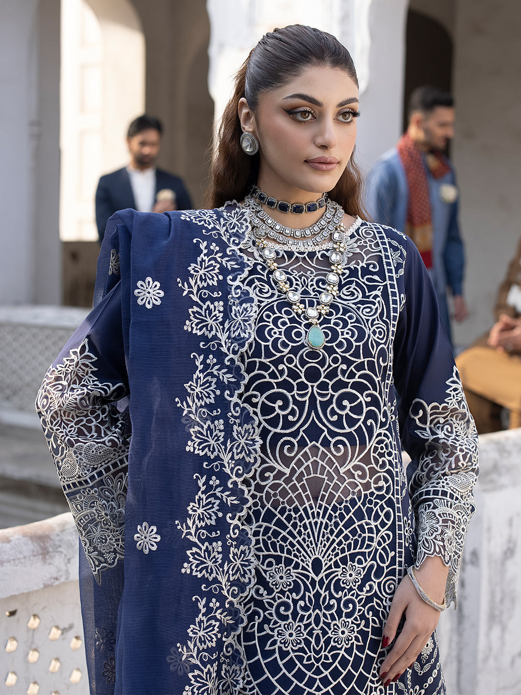Mahnur | Mahrukh Luxury Lawn 24 | DUSK -  Mahnur Luxury - Original Designer Dress - House of Maryam