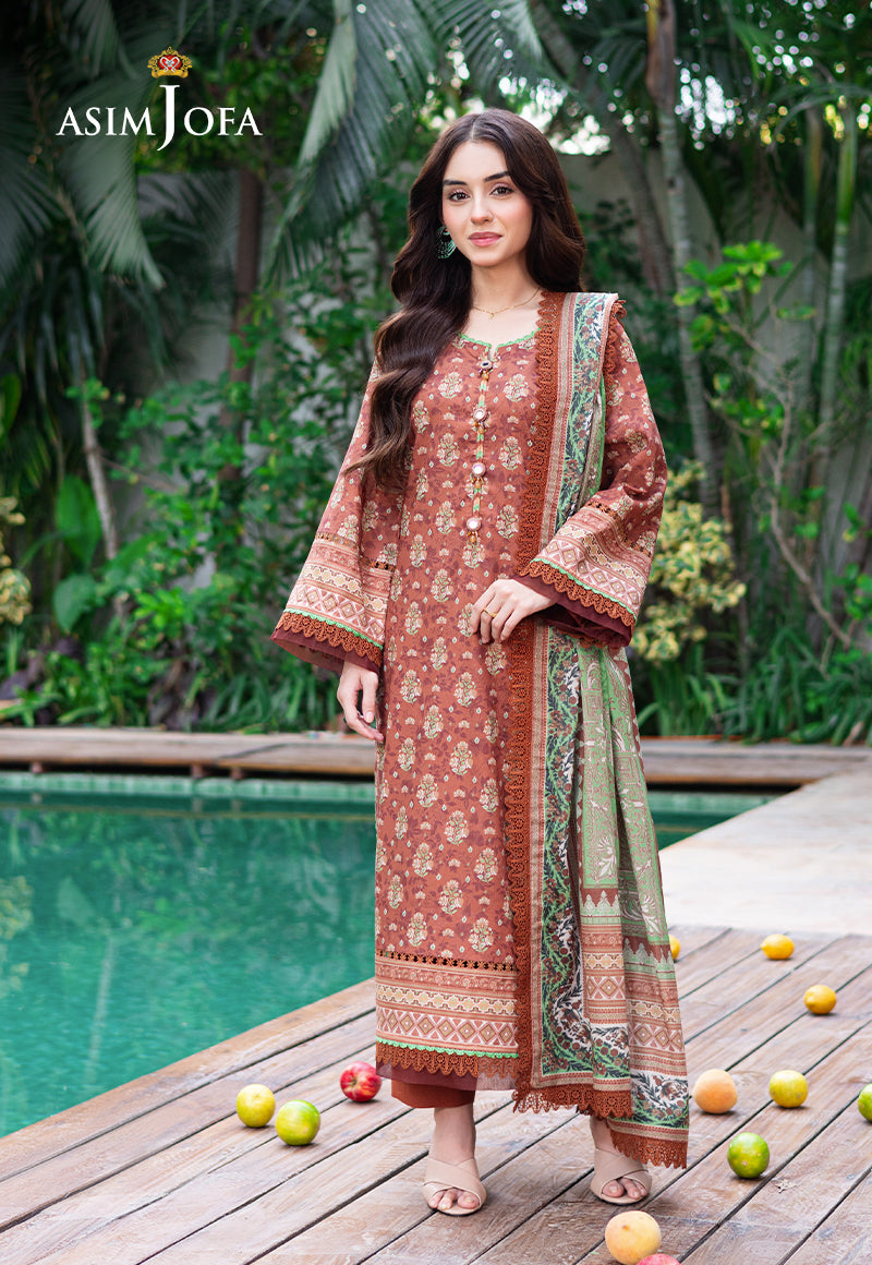 Asim Jofa | Prints Drop 2 | AJUUB-25 -  Asim Jofa Ladies Clothes - Original Designer Dress - House of Maryam