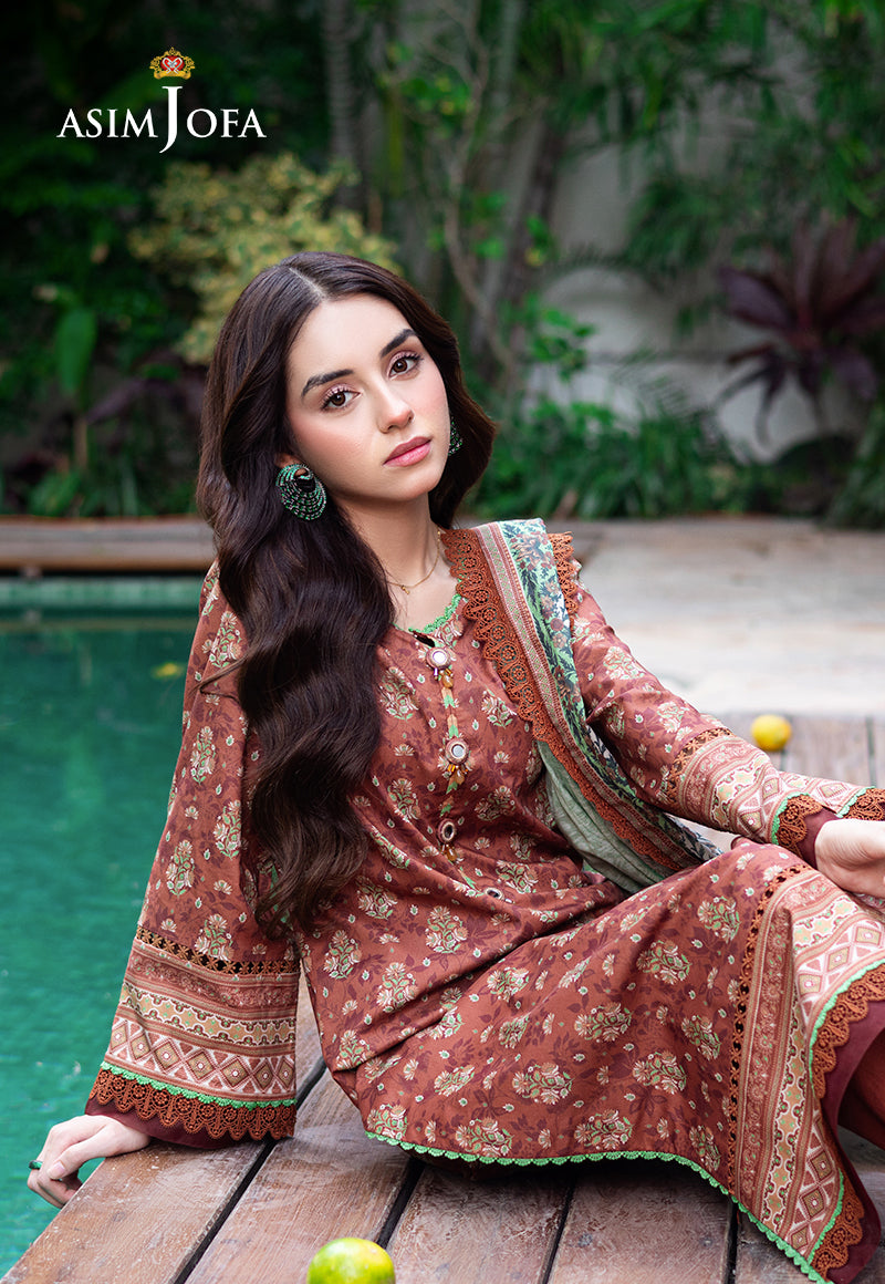 Asim Jofa | Prints Drop 2 | AJUUB-25 -  Asim Jofa Ladies Clothes - Original Designer Dress - House of Maryam