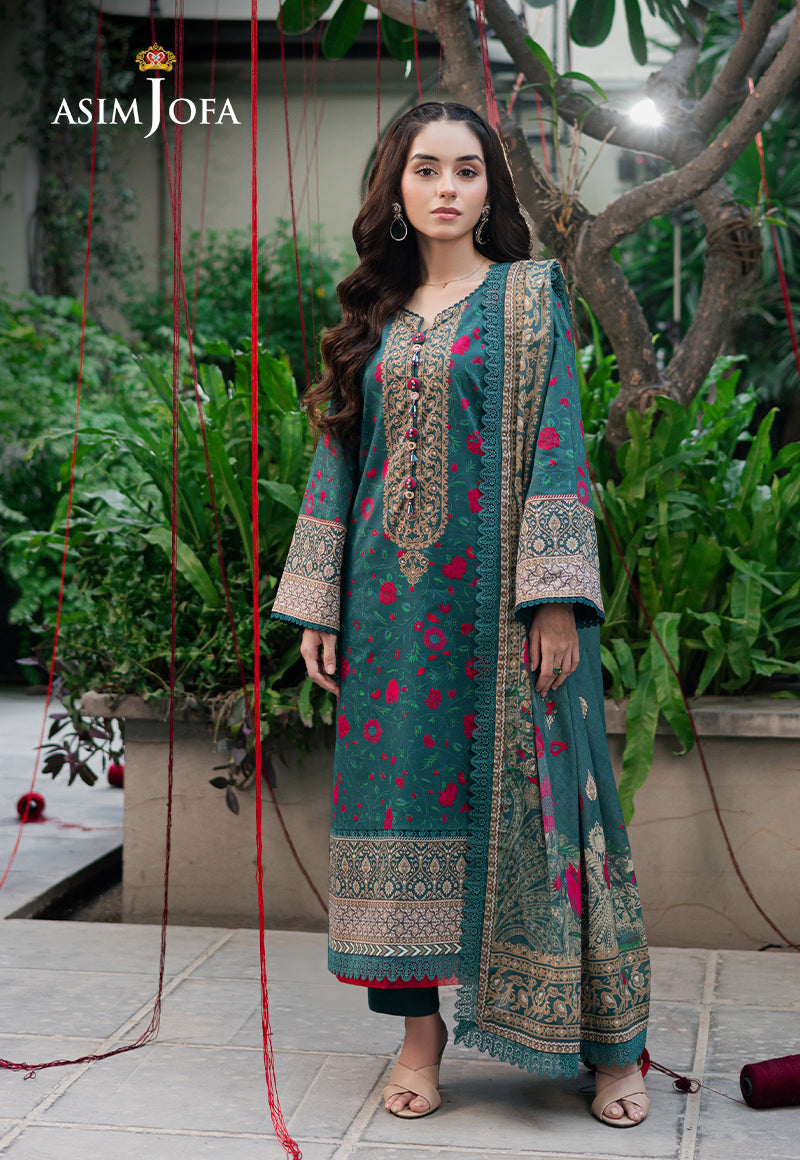 Asim Jofa | Prints Drop 2 | AJUUB-38 -  Asim Jofa Ladies Clothes - Original Designer Dress - House of Maryam
