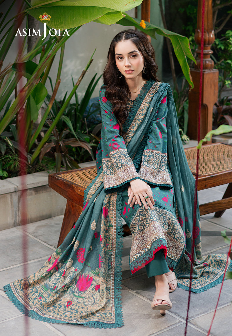 Asim Jofa | Prints Drop 2 | AJUUB-38 -  Asim Jofa Ladies Clothes - Original Designer Dress - House of Maryam