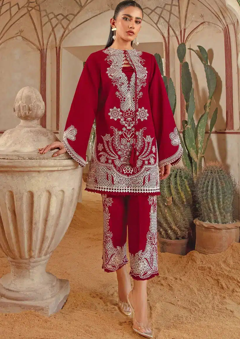 Crimson | Amal Winter 23 | Threads that Bind - CRWP 3B -  Crimson Luxury - Original Designer Dress - House of Maryam