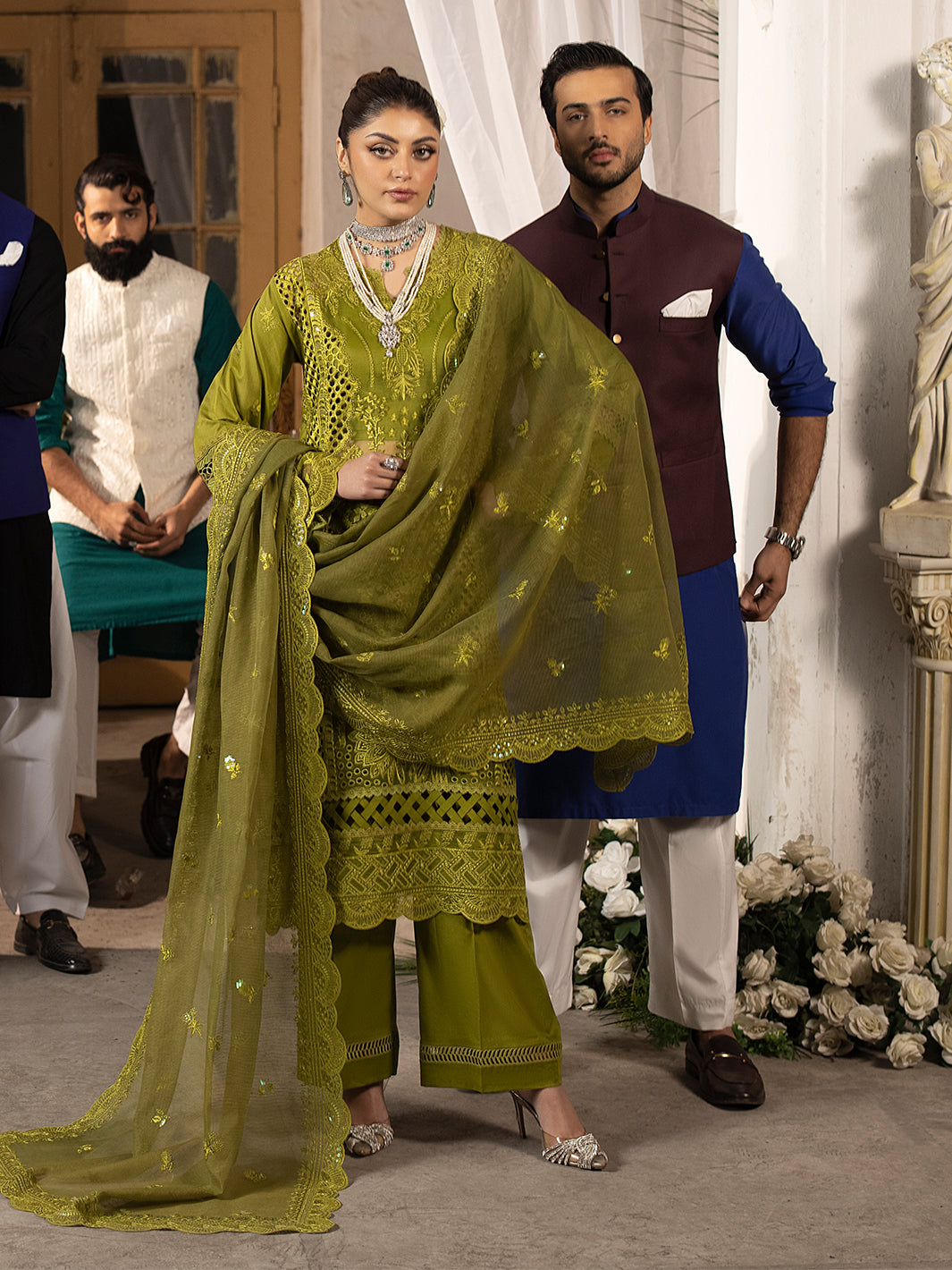 Mahnur | Mahrukh Luxury Lawn 24 | MALVA -  Mahnur Luxury - Original Designer Dress - House of Maryam