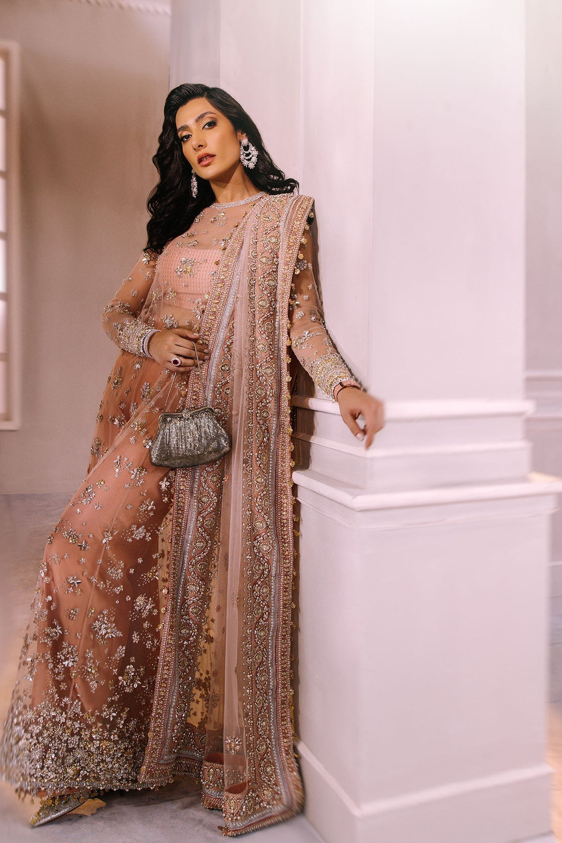 Elan | Demi Couture Onirique | ROSE PÊCHE (EP-20180) -  Elan Formal - Original Designer Dress - House of Maryam