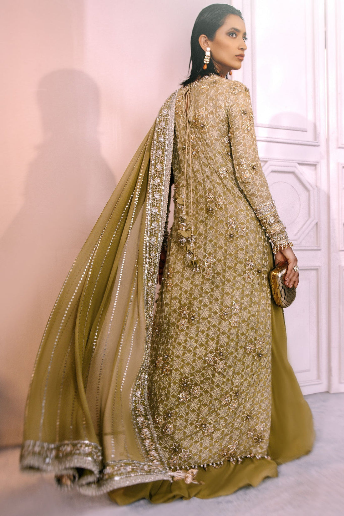 Elan | Demi Couture Onirique | ÉCLAT VERT (EP-20658) -  Elan Formal - Original Designer Dress - House of Maryam