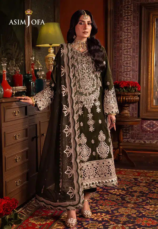 Asim Jofa | Makhmal Wedding Velvet 23 | AJMM-05 -  Asim Jofa Formal - Original Designer Dress - House of Maryam