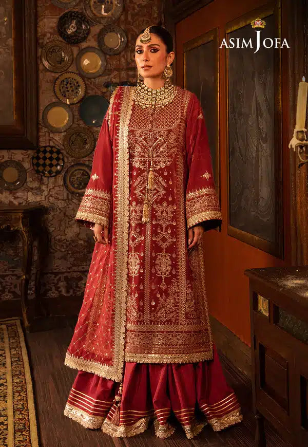 Asim Jofa | Makhmal Wedding Velvet 23 | AJMM-10 -  Asim Jofa Formal - Original Designer Dress - House of Maryam