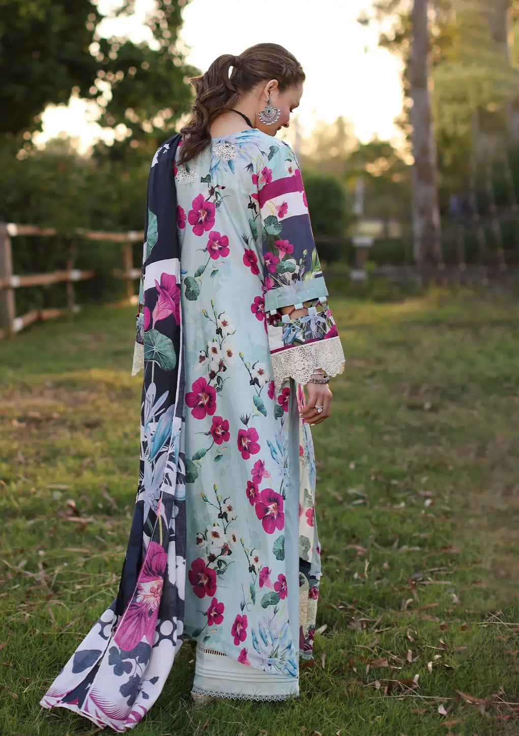 Elaf Premium | Prints Chikankari 24 | 01B AQUABELLA -  Elaf Premium Luxury - Original Designer Dress - House of Maryam