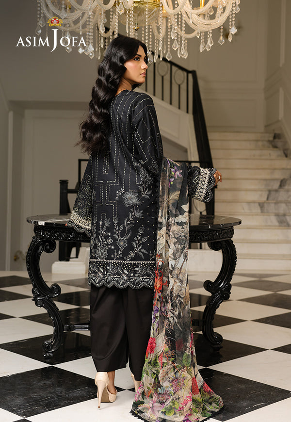 Asim Jofa | Summer Rhapsody | AJMCH-12 EMBROIDERED LAWN -  Asim Jofa Ladies Clothes - Original Designer Dress - House of Maryam