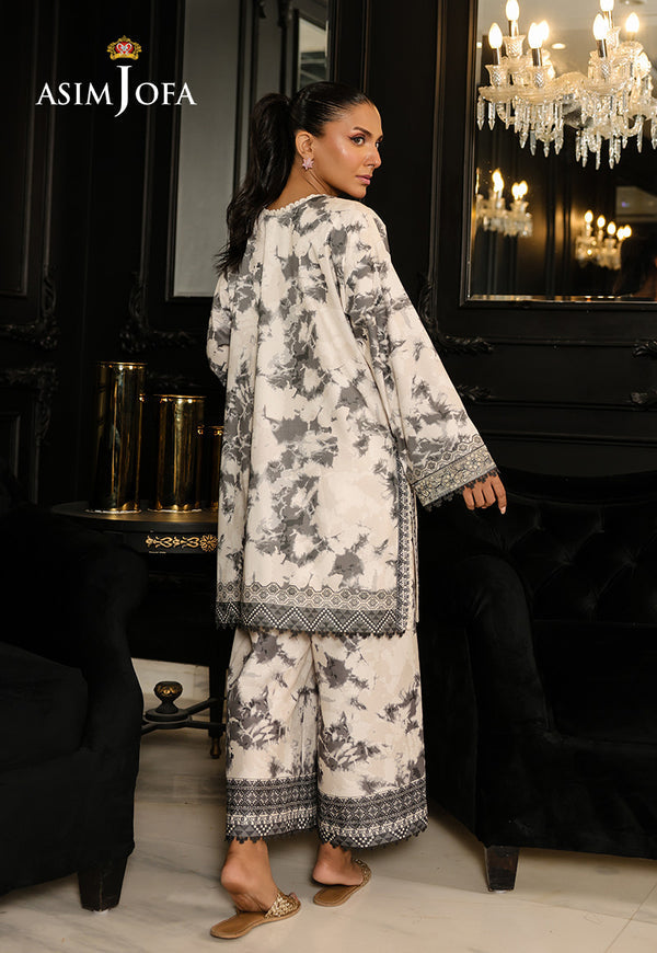 Asim Jofa | Summer Rhapsody | AJMCH-08 EMBROIDERED CAMBRIC -  Asim Jofa Ladies Clothes - Original Designer Dress - House of Maryam