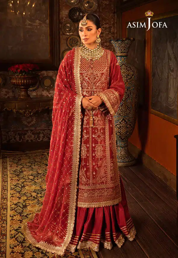 Asim Jofa | Makhmal Wedding Velvet 23 | AJMM-10 -  Asim Jofa Formal - Original Designer Dress - House of Maryam