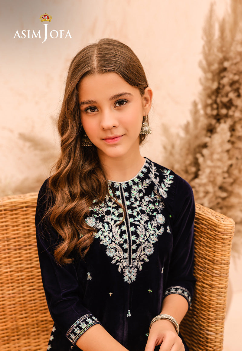 Asim Jofa | Velvet Edit | AJKV-02 -  Asim Jofa Ladies Clothes - Original Designer Dress - House of Maryam