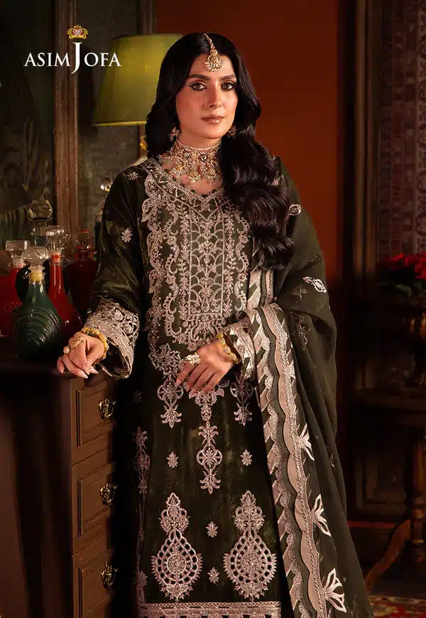 Asim Jofa | Makhmal Wedding Velvet 23 | AJMM-05 -  Asim Jofa Formal - Original Designer Dress - House of Maryam