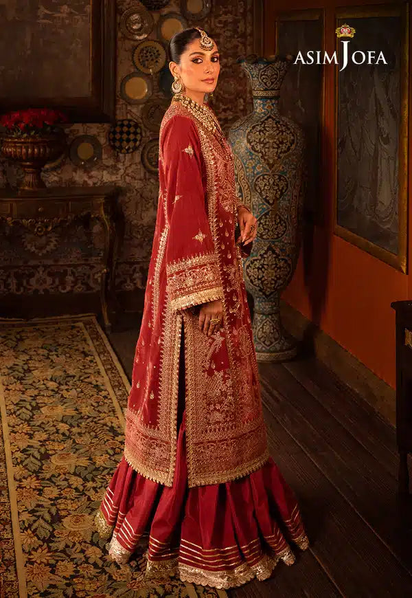 Asim Jofa | Makhmal Wedding Velvet 23 | AJMM-10 -  Asim Jofa Formal - Original Designer Dress - House of Maryam