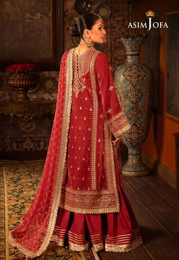 Asim Jofa | Makhmal Wedding Velvet 23 | AJMM-10 -  Asim Jofa Formal - Original Designer Dress - House of Maryam