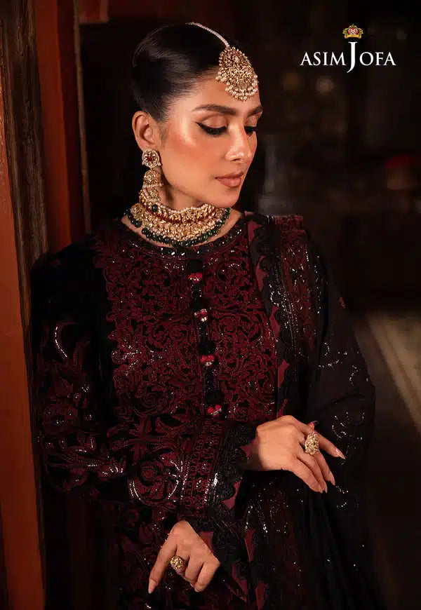 Asim Jofa | Makhmal Wedding Velvet 23 | AJMM-12 -  Asim Jofa Formal - Original Designer Dress - House of Maryam