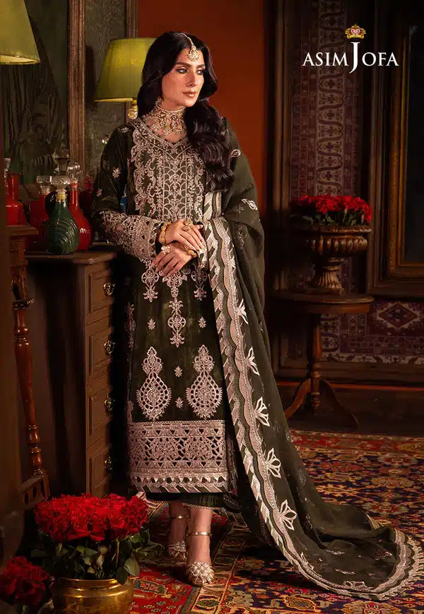 Asim Jofa | Makhmal Wedding Velvet 23 | AJMM-05 -  Asim Jofa Formal - Original Designer Dress - House of Maryam