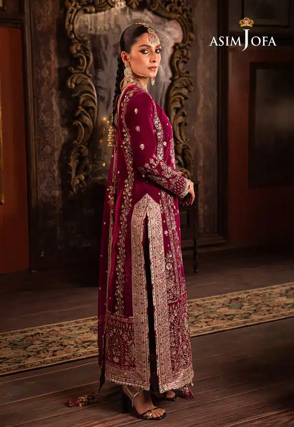 Asim Jofa | Makhmal Wedding Velvet 23 | AJMM-03 -  Asim Jofa Formal - Original Designer Dress - House of Maryam