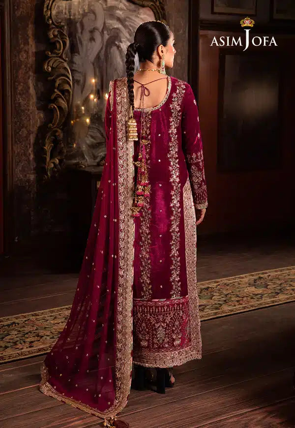 Asim Jofa | Makhmal Wedding Velvet 23 | AJMM-03 -  Asim Jofa Formal - Original Designer Dress - House of Maryam