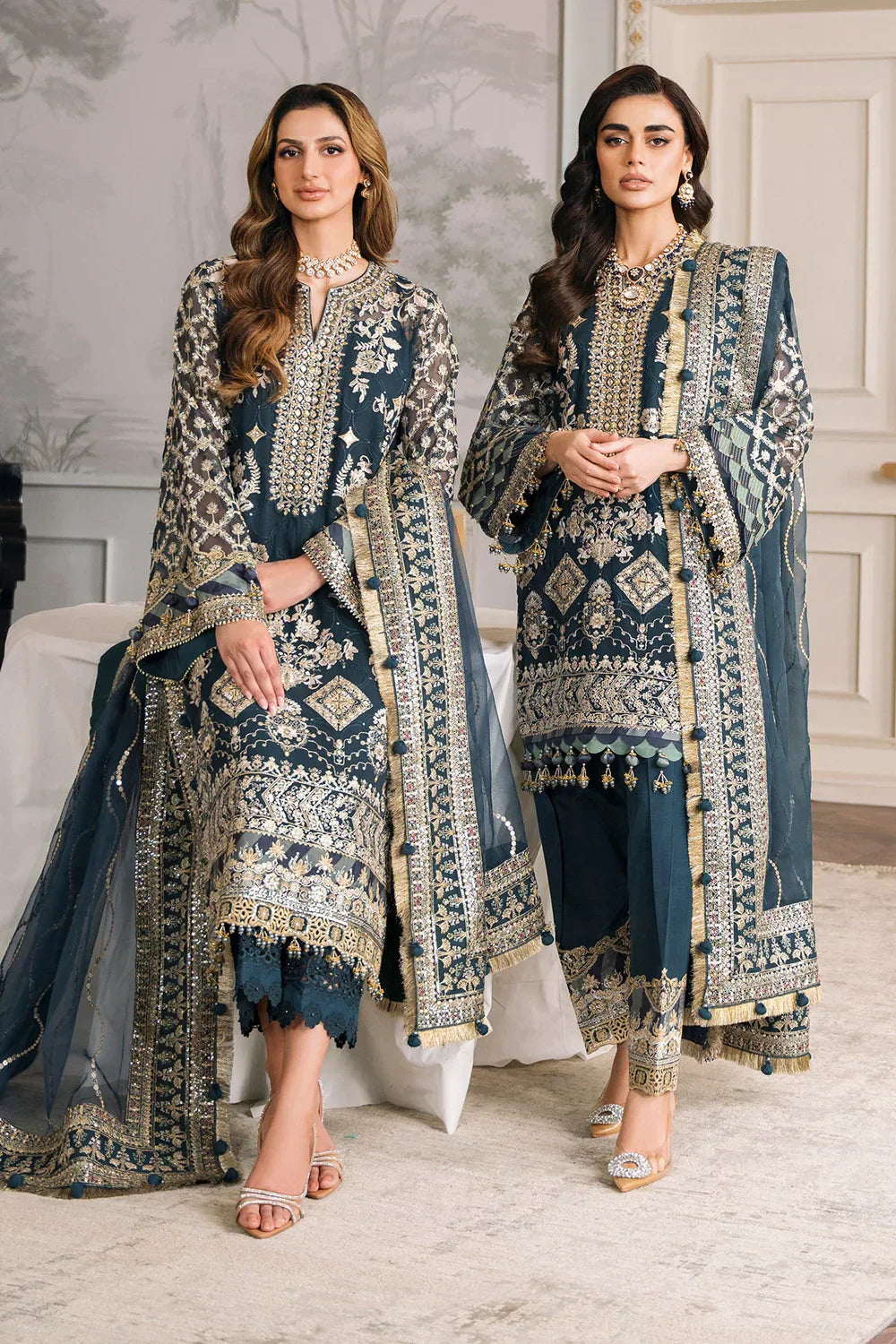 Baroque | Chantelle Embroidered Collection | CH12-01 -  Baroque Formal - Original Designer Dress - House of Maryam