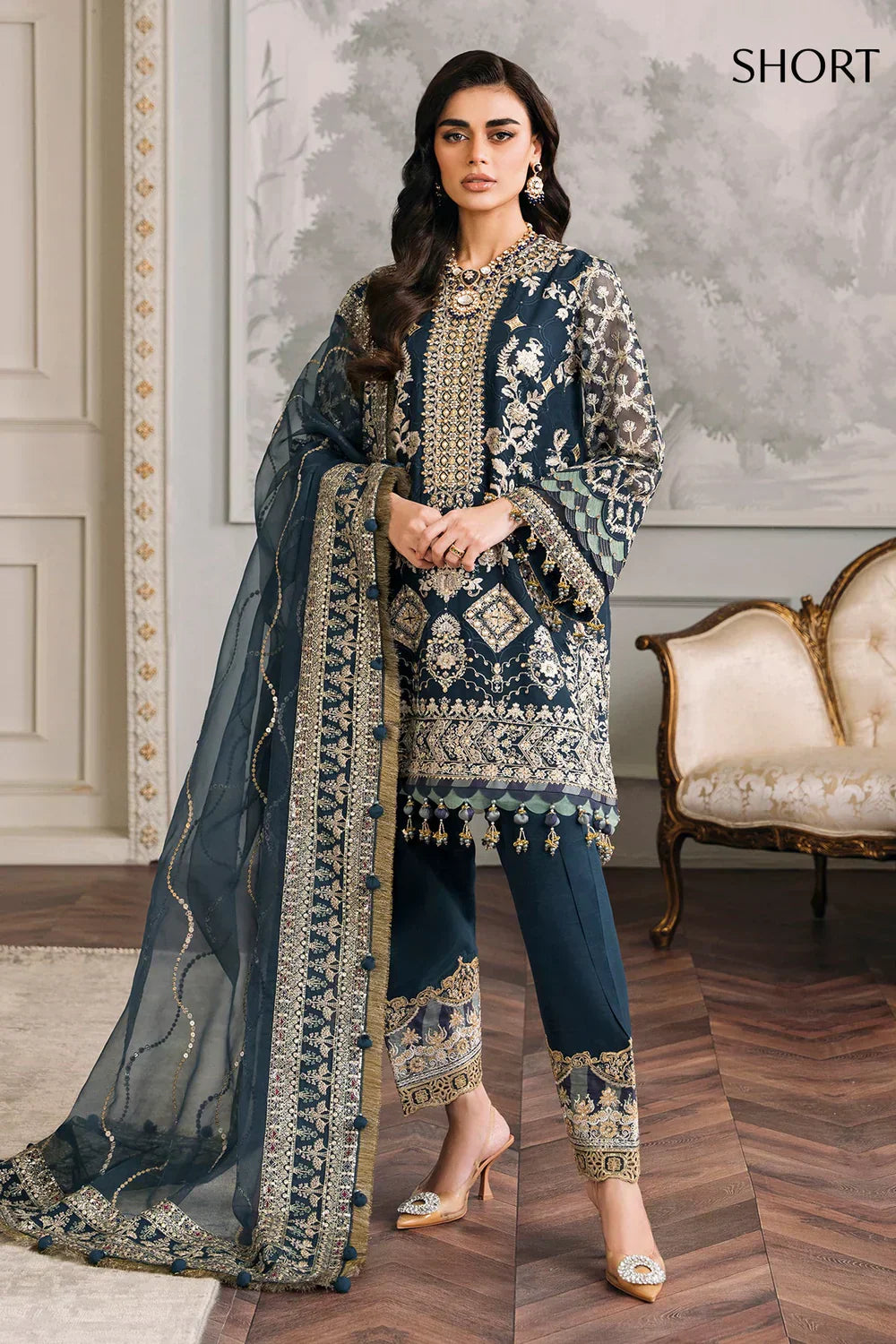 Baroque | Chantelle Embroidered Collection | CH12-01 -  Baroque Formal - Original Designer Dress - House of Maryam