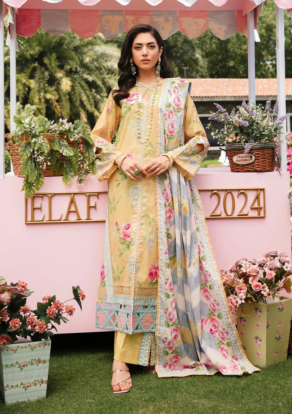 Elaf Premium | Printed Collection 24 | EEP-03A - Citrus Squad -  Elaf Premium Casuals - Original Designer Dress - House of Maryam