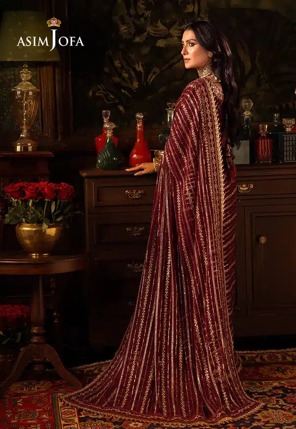 Asim Jofa | Makhmal Wedding Velvet 23 | AJMM-02 -  Asim Jofa Formal - Original Designer Dress - House of Maryam