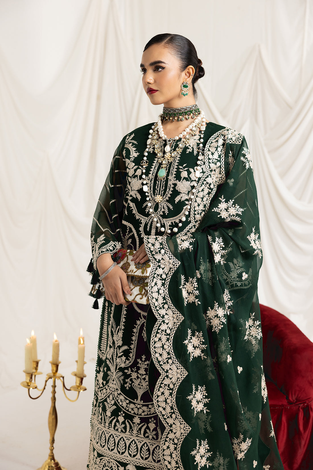 Alizeh | Formals Collection | Clara B (GREEN) -  Alizeh Formal - Original Designer Dress - House of Maryam