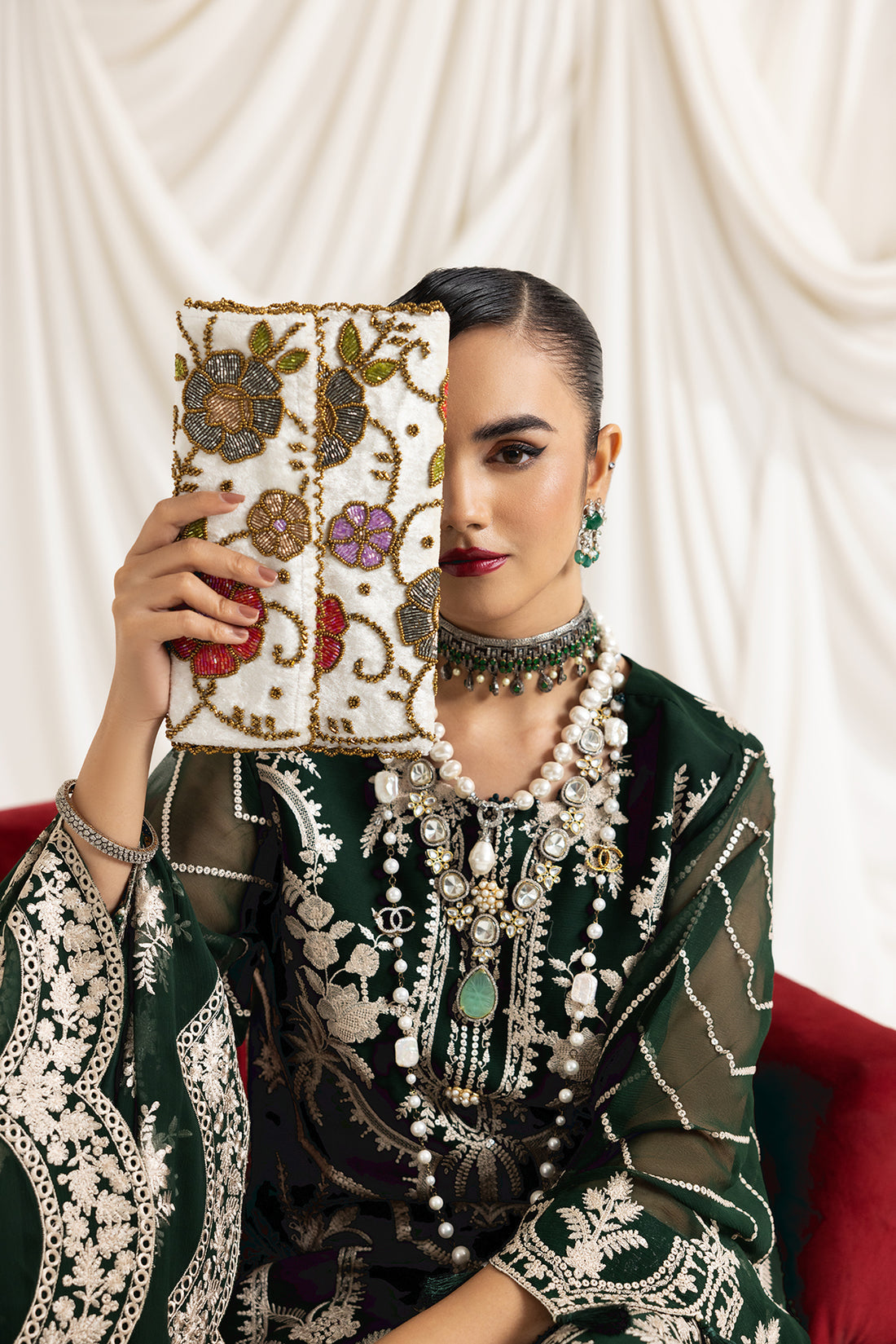Alizeh | Formals Collection | Clara B (GREEN) -  Alizeh Formal - Original Designer Dress - House of Maryam