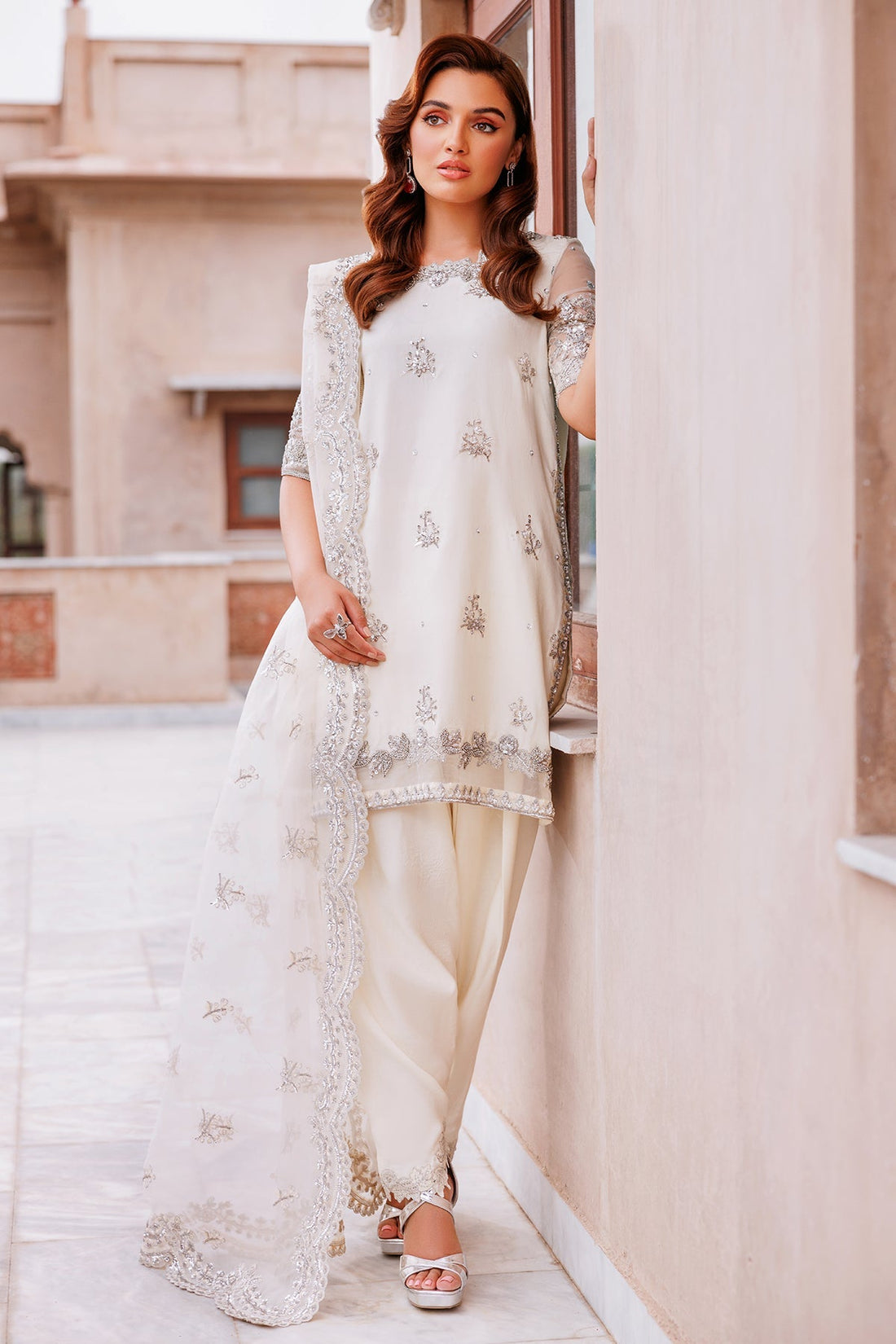 Mina Kashif | Shahbano Luxury Pret 24 | Izea -  Mina Kashif Luxury - Original Designer Dress - House of Maryam