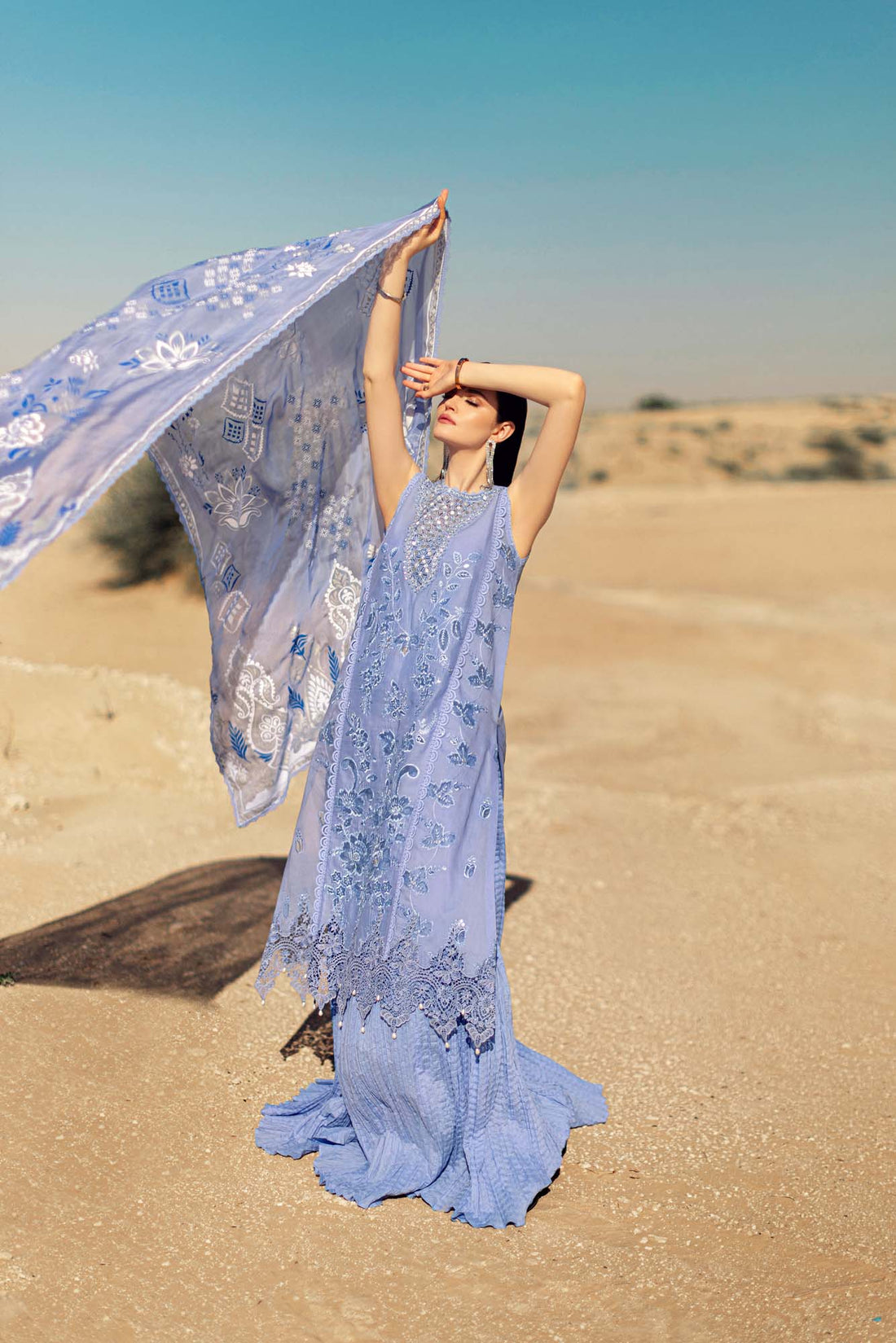 Noor By Saadia Asad | Eid Handwork Laserkari Lawn 24 | D4 -  Noor by Saadia Asad Luxury - Original Designer Dress - House of Maryam