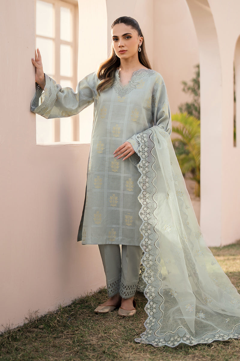 Baroque | Luxury Pret 24 | JACQUARD LAWN UF-603 -  Baroque Luxury - Original Designer Dress - House of Maryam