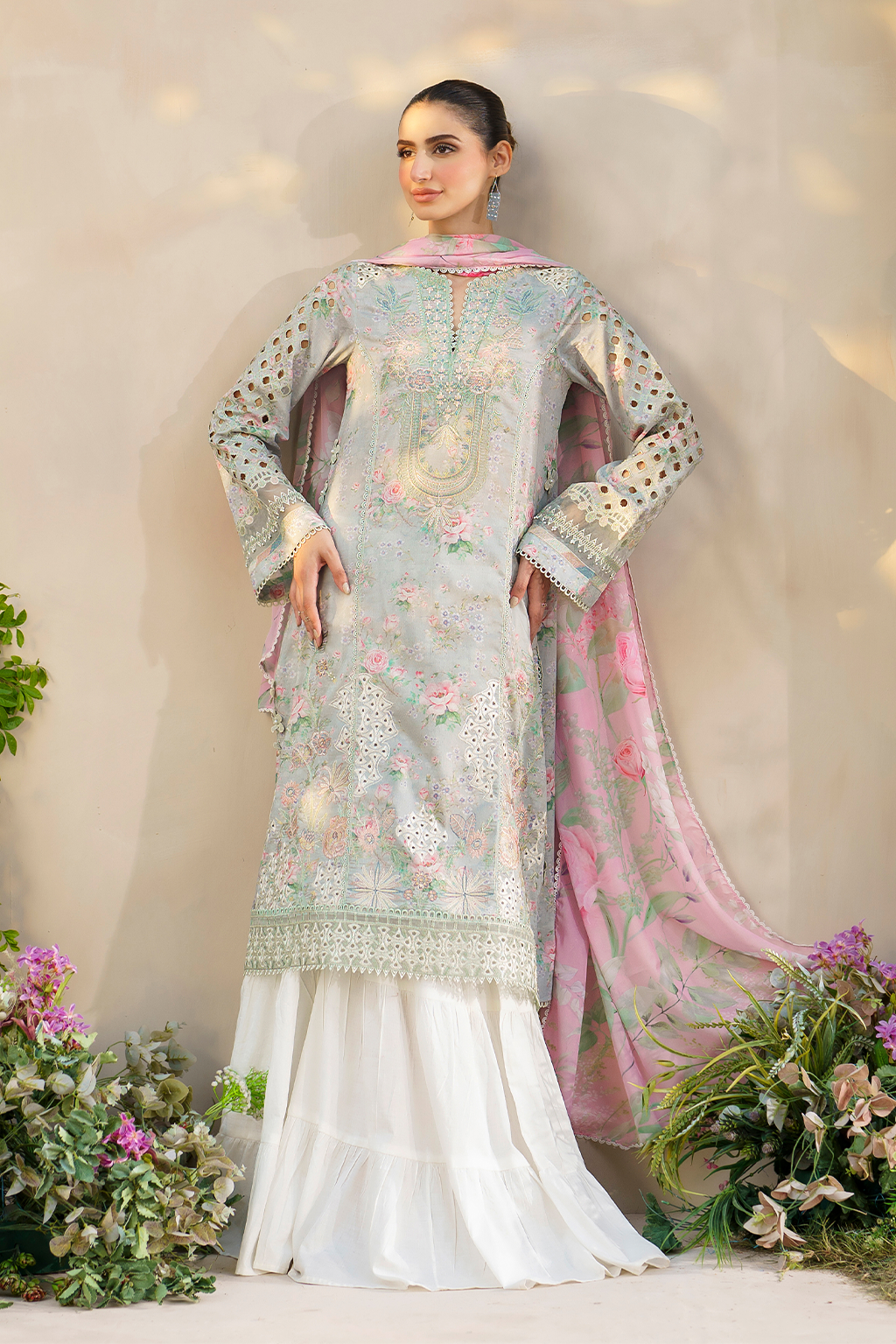 Iznik | Festive lawn 24 | SFL-07 -  Iznik Luxury - Original Designer Dress - House of Maryam