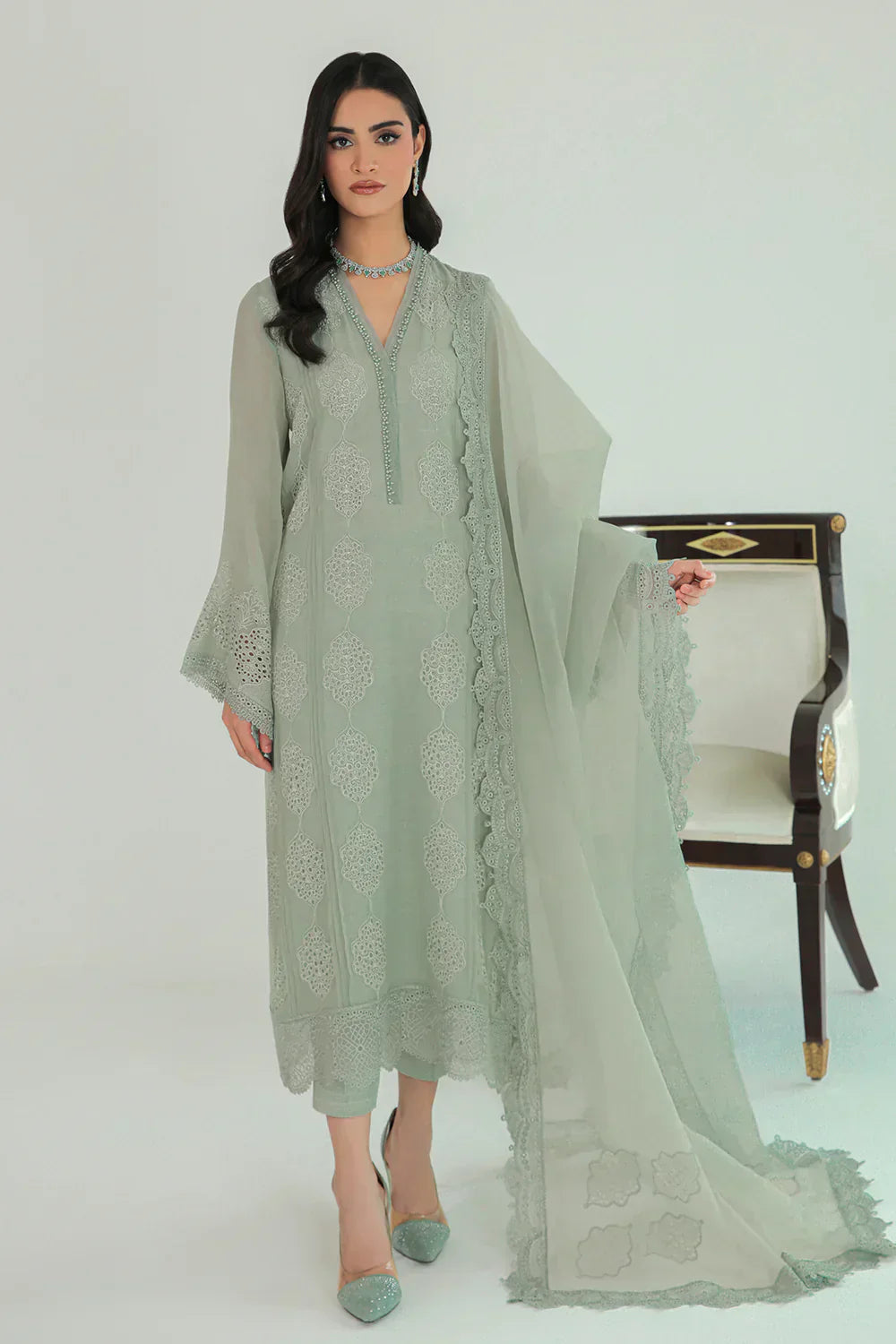 Baroque | Formals Collection | UF-234 -  Baroque Formal - Original Designer Dress - House of Maryam