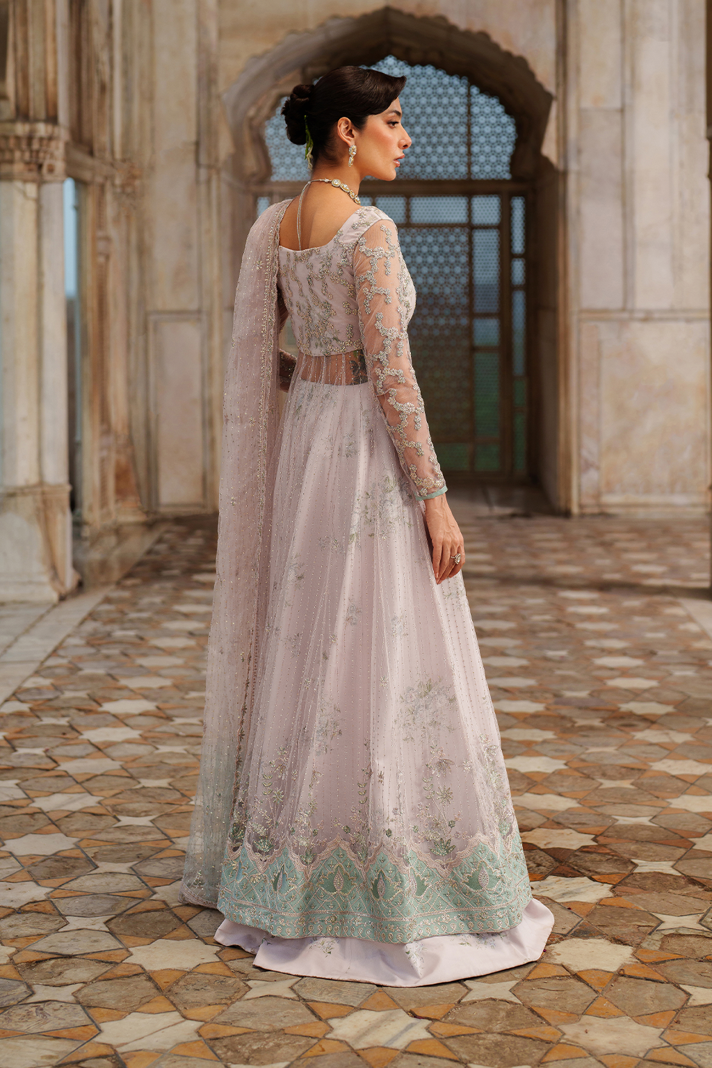 Iznik | Festive Formal | UE-552 Embroidered Net