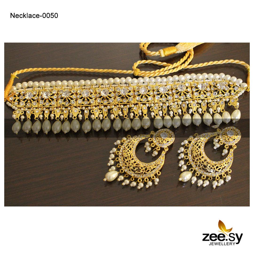 Necklace-0050 -  Zeesy Necklace Sets - Original Designer Dress - House of Maryam