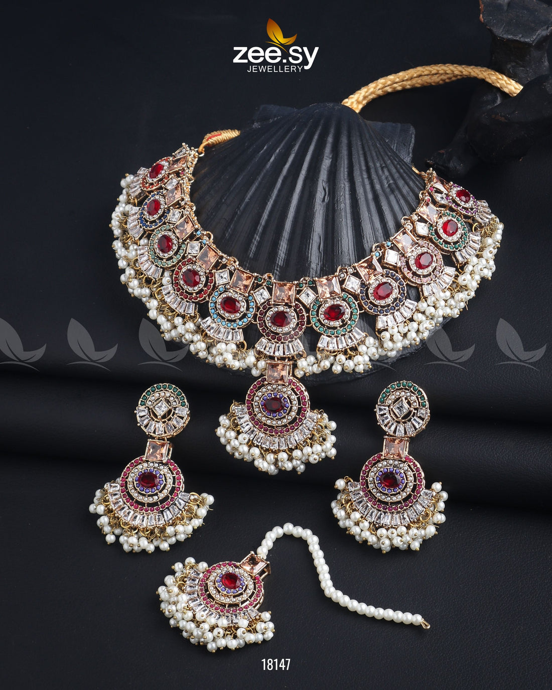 Anaya Necklace Set -  Zeesy Necklace Sets - Original Designer Dress - House of Maryam
