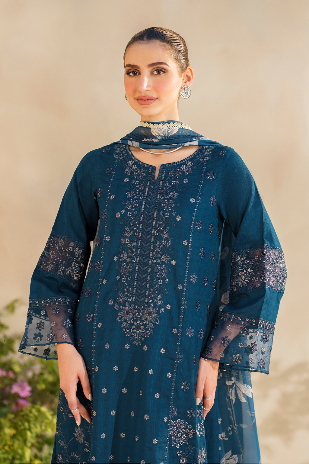 Iznik | Festive lawn 24 | SFL-01 -  Iznik Luxury - Original Designer Dress - House of Maryam