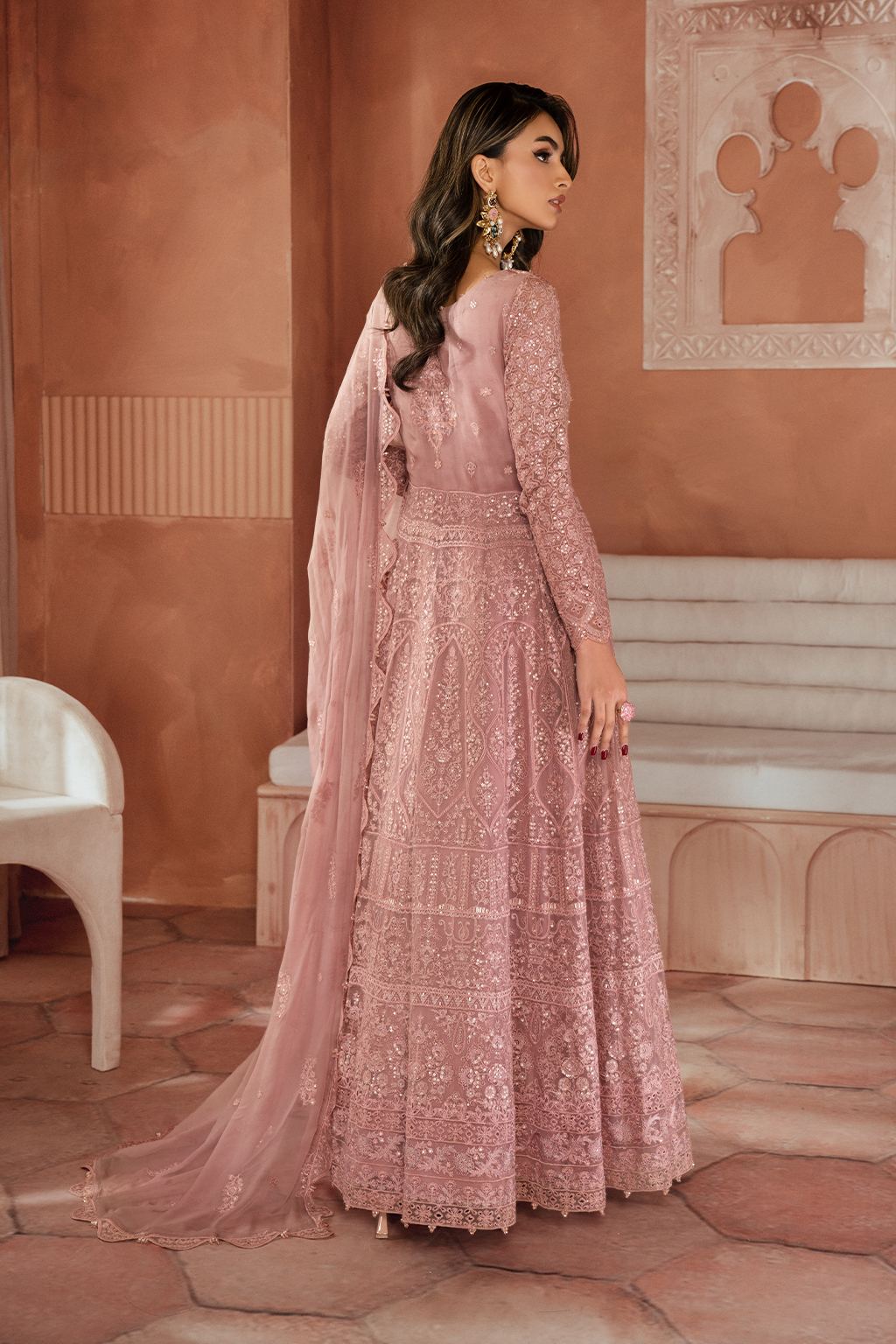 Iznik | Chiffon Kari | ICK-04 Embroidered Chiffon -  Iznik Bridal - Original Designer Dress - House of Maryam