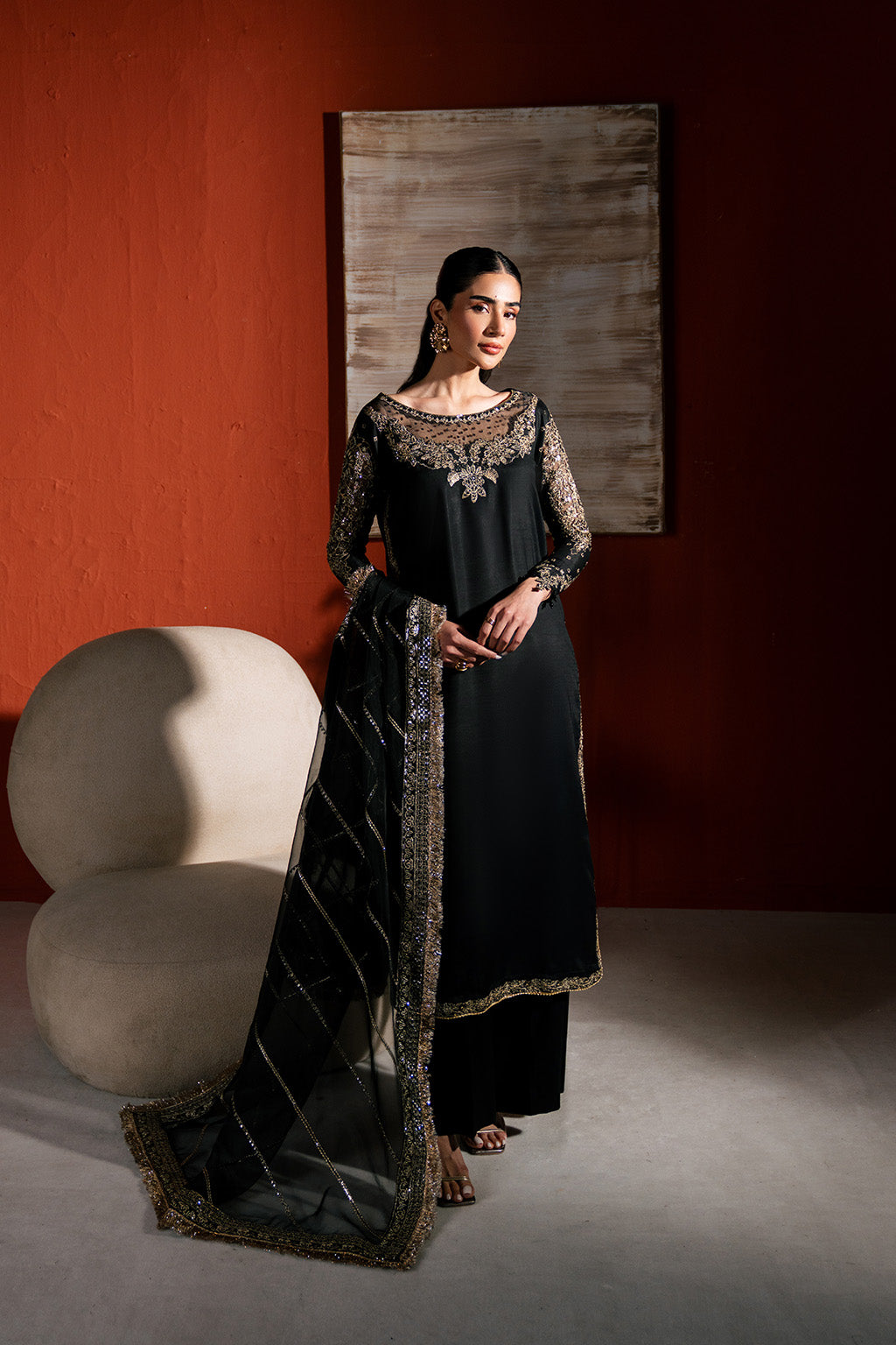 Neeshay | Raw Silk | RTW-RS-03 -  Neeshay Ladies Clothes - Original Designer Dress - House of Maryam